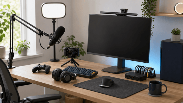 Gaming och creator setup 2026: 10 val för ljud, bild och kompatibilitet