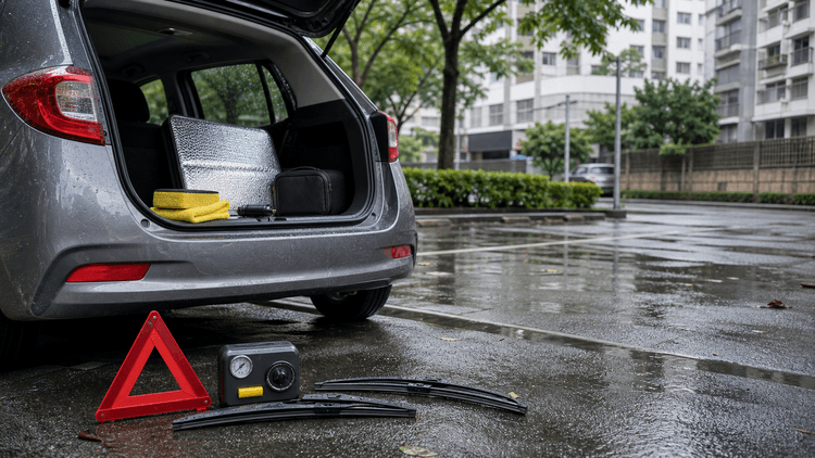 夏季車用品2026: 雨刷、胎壓和緊急用品先看10個路徑