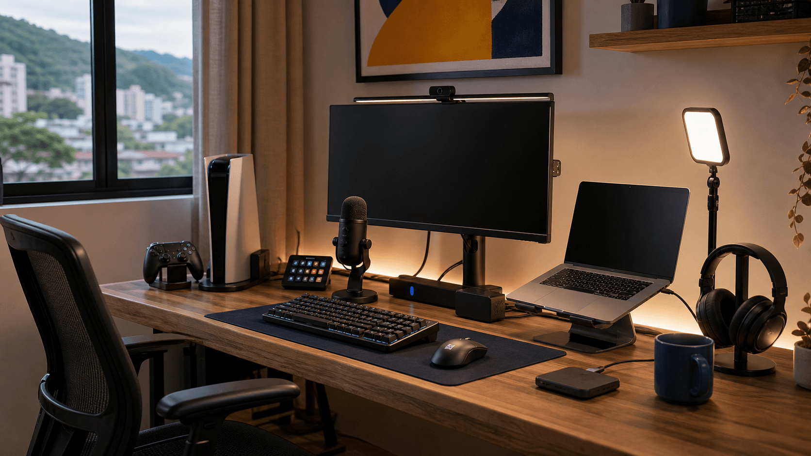 Gaming e creator 2026: 10 rotas de setup, console e streaming hero image