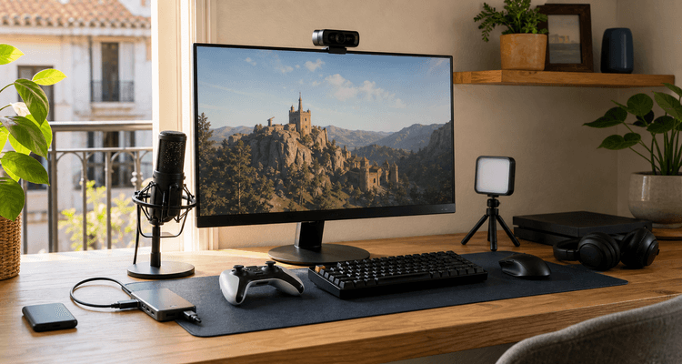 Gaming y creator 2026: 10 rutas setup, consola y streaming que comprobar