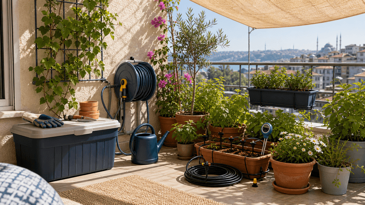 อุปกรณ์รดน้ำระเบียงสวน 2026: 10 จุดเช็กก่อนซื้อ